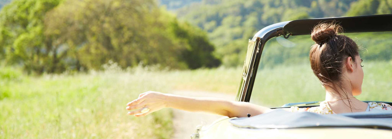 Car trip in Summer