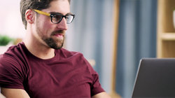 Man behind the laptop