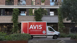 Avis bus in de stad