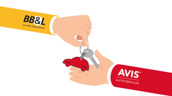 BB&L overhandigd de autosleutel aan Avis Autohuur