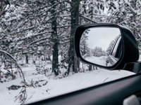 Winter zijspiegel