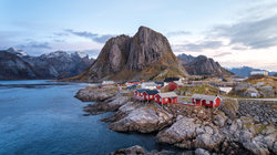 Beautiful fishing town of Reine in the Lofoten Islands, Norway